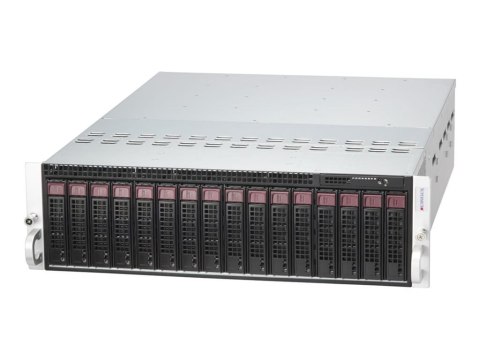 Supermicro MicroCloud SuperServer 531MC-H8TNR - 8 węzły - klaster - montowany w stojaku 3U - pojedynczy - bez CPU - RAM 0 GB - b