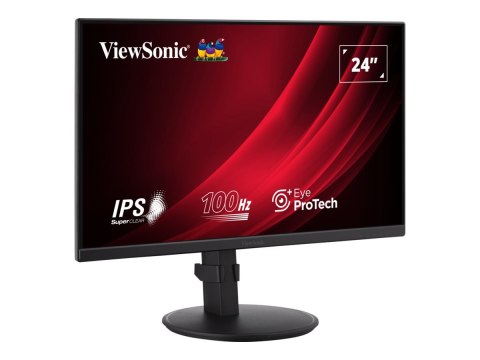 ViewSonic VA2408-HDJ - Monitor LED - 24" - 1920 x 1080 Full HD (1080p) @ 100 Hz - IPS - 250 cd/m² - 1300:1 - 5 ms - HDMI, VGA, D