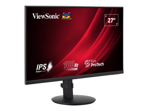 ViewSonic VA2708-HDJ - Monitor LED - 27" - 1920 x 1080 Full HD (1080p) @ 100 Hz - IPS - 250 cd/m² - 1300:1 - 5 ms - HDMI, VGA, D