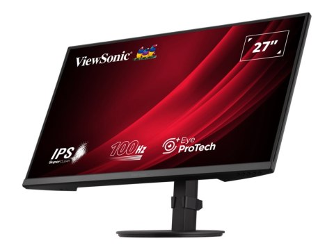 ViewSonic VA2708-HDJ - Monitor LED - 27" - 1920 x 1080 Full HD (1080p) @ 100 Hz - IPS - 250 cd/m² - 1300:1 - 5 ms - HDMI, VGA, D