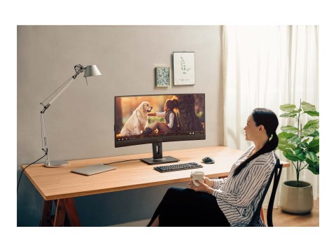 ViewSonic VG3456C - Monitor LED - zaokrąglony - 34" - 3440 x 1440 UWQHD @ 100 Hz - VA - 400 cd/m² - 3000:1 - 5 ms - 2xHDMI, Disp
