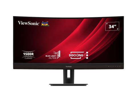 ViewSonic VG3456C - Monitor LED - zaokrąglony - 34" - 3440 x 1440 UWQHD @ 100 Hz - VA - 400 cd/m² - 3000:1 - 5 ms - 2xHDMI, Disp