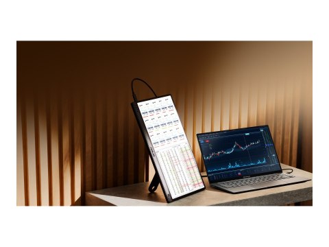 ASUS ZenScreen MB166CR - Monitor LED - 16" - przenośny - 1920 x 1080 Full HD (1080p) @ 60 Hz - IPS - 250 cd/m² - 1000:1 - 5 ms -