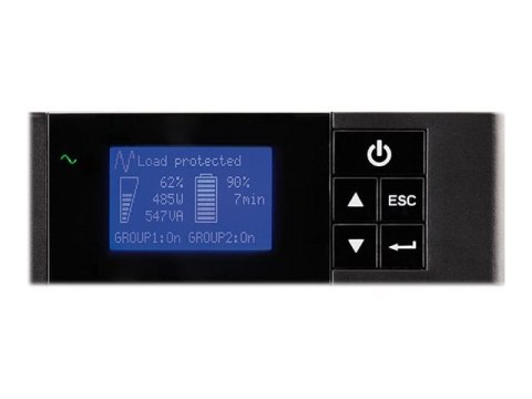 Eaton 5P 1550iR - Gen 2 - UPS (montowany w stojaku) - AC 200/208/220/230/240 V - 1350 wat - 1550 VA - 1 faza - 9 Ah - RS-232, US