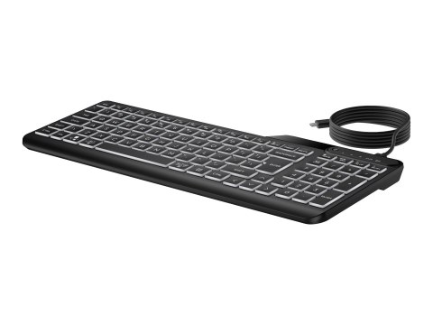 HP 405 - Klawiatura - wiele urządzeń - 65% - compact - podświetlenie - USB - QWERTY - Międzynarodowy Angielski - czarny