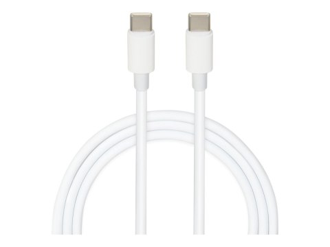 IBOX - Kabel USB - USB-C (M) do USB-C (M) - USB 2.0 - 20 V - 3 A - 1 m - USB Power Delivery (60W) - biały