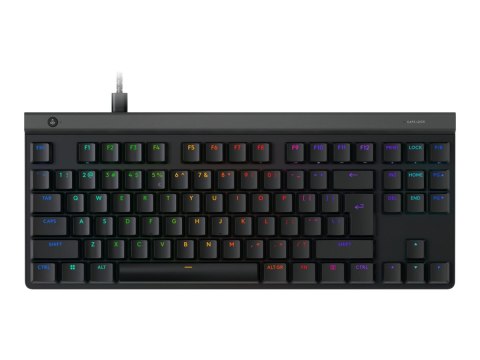 Logitech G G515 - Klawiatura - TKL - podświetlenie - USB - QWERTY - Międzynarodowy USA - przełącznik: GL Tactile - czarny