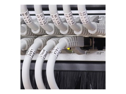 Qoltec - Listwa ze szczotką do obudowy - stal lita - czarny - 1U - 19"