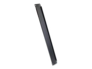 Qoltec - Panel zaślepiający do szafy rack - stal lita - czarny - 1U - 19"