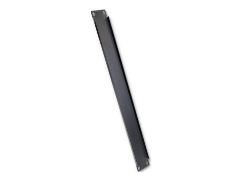 Qoltec - Panel zaślepiający do szafy rack - stal lita - czarny - 1U - 19"