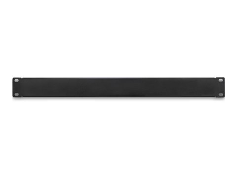 Qoltec - Panel zaślepiający do szafy rack - stal lita - czarny - 1U - 19"