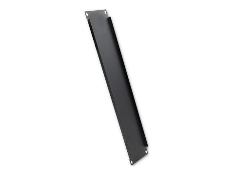 Qoltec - Panel zaślepiający do szafy rack - stal lita - czarny - 2U - 19"