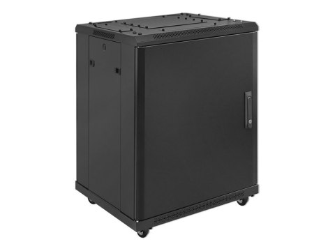 Qoltec - Stojak szafa - 600 x 855 x 600, drzwiczki ze stali hartowanej, nóżki + kółka, obudowa stalowa, blokada - wolnostojący -