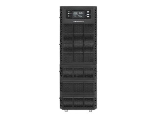 Qoltec - UPS - współczynnik mocy 1.0, LCD, EPO, on-line - AC 110-300 V - 6000 wat - 6000 VA - 7 Ah - RS-232, USB, RJ-45 - czarny