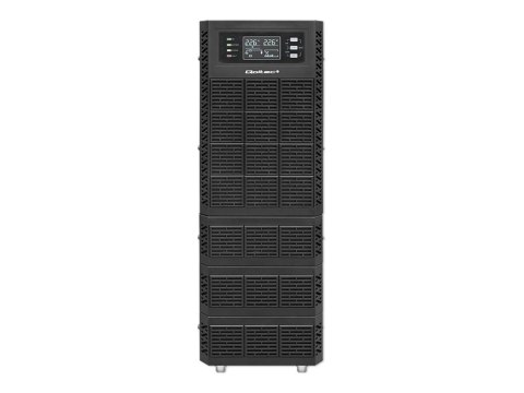 Qoltec - UPS - współczynnik mocy 1.0, LCD, EPO, on-line - AC 110-300 V - 6000 wat - 6000 VA - 7 Ah - RS-232, USB, RJ-45 - czarny