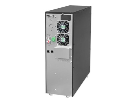 Qoltec - UPS - współczynnik mocy 1.0, LCD, EPO, on-line - AC 110-300 V - 6000 wat - 6000 VA - 7 Ah - RS-232, USB, RJ-45 - czarny