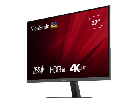 ViewSonic VA2708-4K-HD - Monitor LED - 27" - 3840 x 2160 4K @ 60 Hz - IPS - 250 cd/m² - 1200:1 - HDR10 - 4 ms - HDMI, DisplayPor