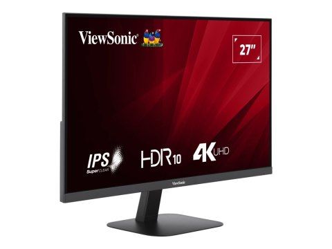ViewSonic VA2708-4K-HD - Monitor LED - 27" - 3840 x 2160 4K @ 60 Hz - IPS - 250 cd/m² - 1200:1 - HDR10 - 4 ms - HDMI, DisplayPor