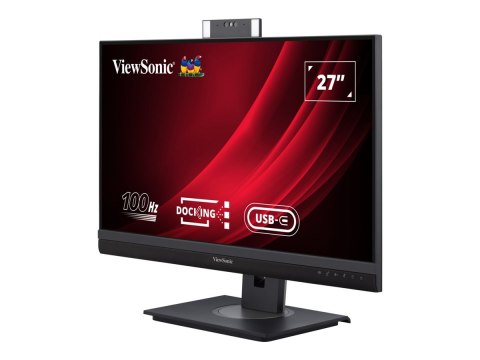 ViewSonic VG2757V-2K - Monitor LED - 27" - 2560 x 1440 QHD @ 100 Hz - IPS - 350 cd/m² - 1300:1 - 5 ms - HDMI, DisplayPort, USB-C