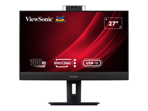 ViewSonic VG2757V-2K - Monitor LED - 27" - 2560 x 1440 QHD @ 100 Hz - IPS - 350 cd/m² - 1300:1 - 5 ms - HDMI, DisplayPort, USB-C