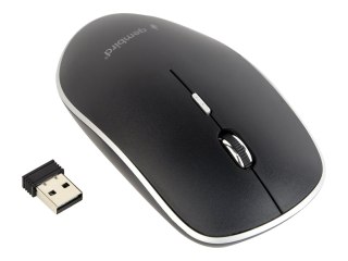 Gembird - Mysz pionowa - ergonomiczna - praworęczna - optyczna - 6 przyciski - bezprzewodowa - 2.4 GHz - odbiornik bezprzewodowy