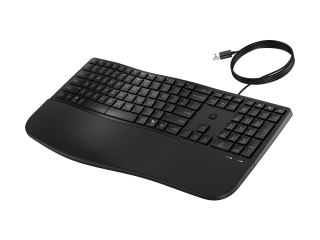 HP 485 Comfort - Klawiatura - wielourządzeniowy, 23 programowalne klawisze, układ 3-strefowy - full size - USB - QWERTY - Między