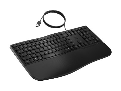 HP 485 Comfort - Klawiatura - wielourządzeniowy, 23 programowalne klawisze, układ 3-strefowy - full size - USB - QWERTY - Między