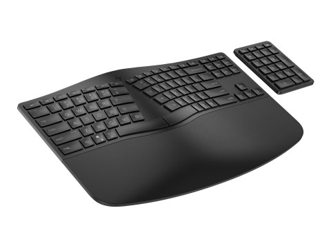 HP 965 - Zestaw klawiatura i mysz - układ dwustrefowy, oddzielna klawiatura numeryczna, niski profil klawiszy, wielourządzeniowy