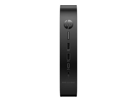HP Pro t550 - Cienki klient - USFF 1 x Celeron J6412 / do 2.6 GHz - RAM 8 GB - pamięć 64 GB - eMMC - UHD Graphics - Gigabit Ethe