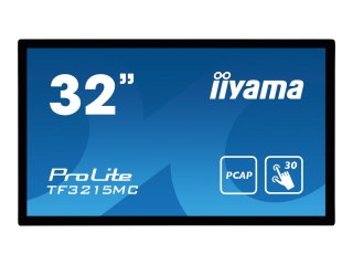 Iiyama ProLite TF3215MC-B2 - Monitor LCD - 31.5" - obudowa otwarta - ekran dotykowy - 1920 x 1080 Full HD (1080p) - VA - 500 cd/