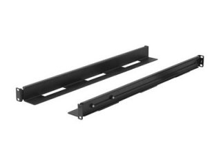 Lanberg - Zestaw montażowy zgody z szyną obudowy - przesuwany - czarny, RAL 9004 - 1U - 19"