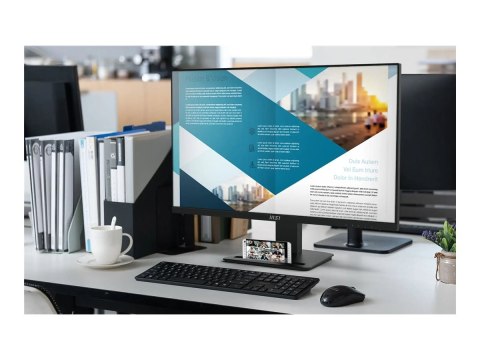 MSI PRO MP273U - Monitor LED - 27" - 3840 x 2160 4K @ 60 Hz - IPS - 300 cd/m² - 1000:1 - 4 ms - 2xHDMI, DisplayPort - głośnik(i)