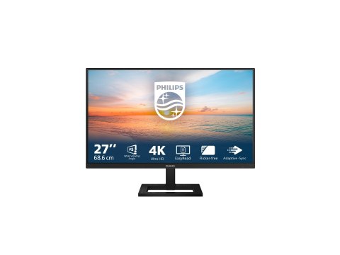 Philips 27E1N1900AE - 1000 Series - monitor LED - 27" - 3840 x 2160 4K UHD (2160p) @ 60 Hz - IPS - 350 cd/m² - 1000:1 - HDR10 - 