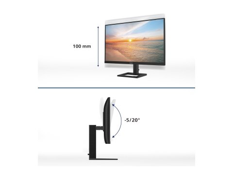 Philips 27E1N1900AE - 1000 Series - monitor LED - 27" - 3840 x 2160 4K UHD (2160p) @ 60 Hz - IPS - 350 cd/m² - 1000:1 - HDR10 - 