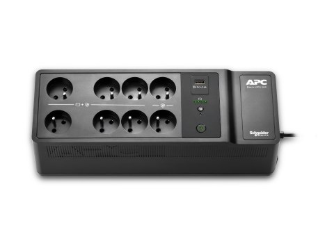 APC Back-UPS BE Series BE500G2 - UPS (do montażu na ścianie / na powierzchni) - USB Typ A - AC 230 V - 300 wat - 500 VA - 9 Ah -