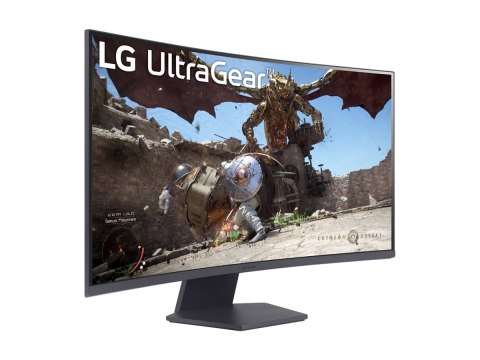 LG UltraGear 32GS60QC-B - Monitor LED - gaming - zaokrąglony - 32" - 2560 x 1440 QHD @ 180 Hz - VA - 300 cd/m² - 3000:1 - HDR10 