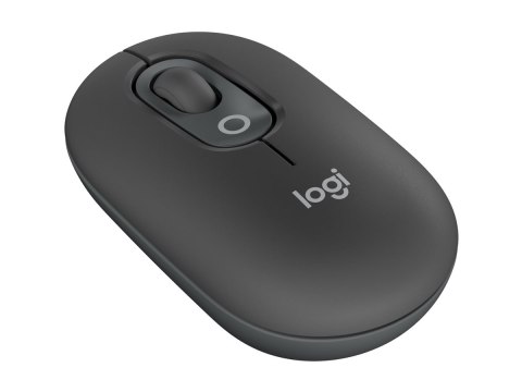 Logitech POP - Mysz - emoji personalizowane - optyczna - 4 przyciski - bezprzewodowa - Bluetooth 5.1 LE - grafitowy