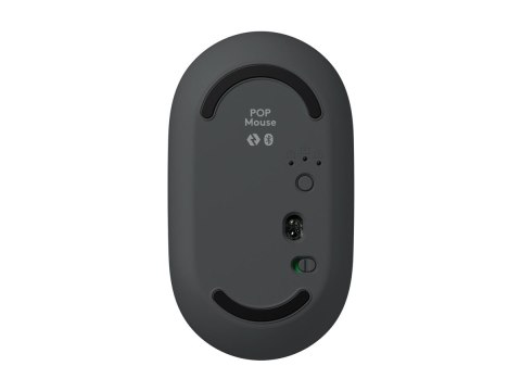 Logitech POP - Mysz - emoji personalizowane - optyczna - 4 przyciski - bezprzewodowa - Bluetooth 5.1 LE - grafitowy