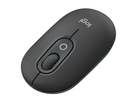 Logitech POP - Mysz - emoji personalizowane - optyczna - 4 przyciski - bezprzewodowa - Bluetooth 5.1 LE - grafitowy