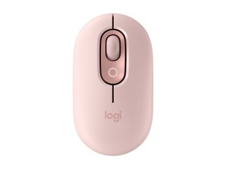 Logitech POP - Mysz - emoji personalizowane - optyczna - 4 przyciski - bezprzewodowa - Bluetooth 5.1 LE - różowy