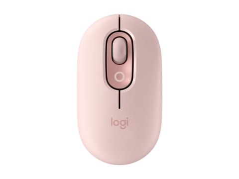Logitech POP - Mysz - emoji personalizowane - optyczna - 4 przyciski - bezprzewodowa - Bluetooth 5.1 LE - różowy