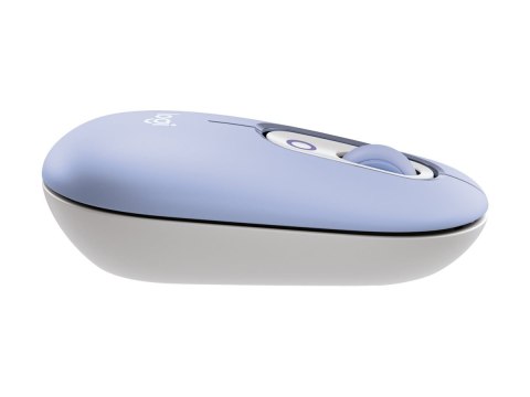 Logitech POP - Mysz - emoji personalizowane - optyczna - 4 przyciski - bezprzewodowa - Bluetooth 5.1 LE - wrzosowy