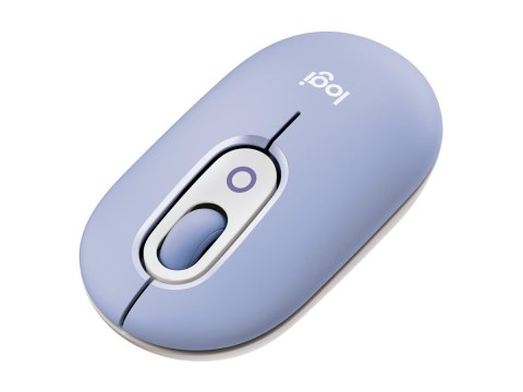 Logitech POP - Mysz - emoji personalizowane - optyczna - 4 przyciski - bezprzewodowa - Bluetooth 5.1 LE - wrzosowy
