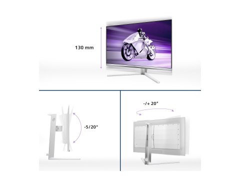 Philips Evnia 8000 27M2N8500 - Monitor OLED - gaming - 27" (26.5" widoczny) - 2560 x 1440 QHD @ 360 Hz - 1000 cd/m² - 1500000:1 
