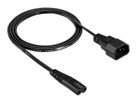 Akyga - Kabel zasilający - power IEC 60320 C7 do IEC 60320 C14 - 250 V - 2.5 A - 1.5 m - czarny
