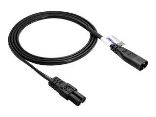 Akyga Pro Series Eight - Kabel zasilający przedłużający - power IEC 60320 C7 do IEC 60320 C8 - 250 V - 2.5 A - 1.5 m - czarny
