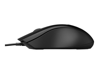 HP 105 - Mysz - prawo i leworęczna - optyczna - 3 przyciski - przewodowa - USB-A - czarny - Smart Buy