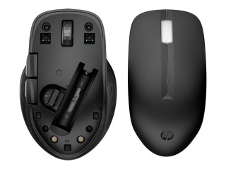 HP 435 - Mysz - ergonomiczna - wiele urządzeń - 5 przyciski - bezprzewodowa - 2.4 GHz, Bluetooth 5.2 - adapter USB Bluetooth