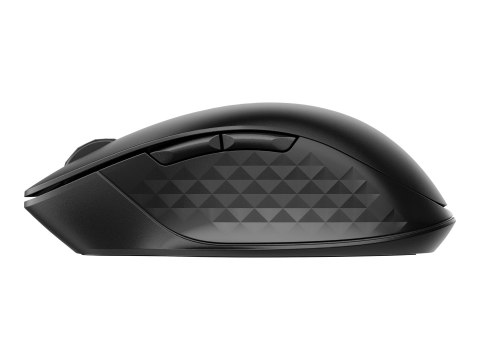HP 435 - Mysz - ergonomiczna - wiele urządzeń - 5 przyciski - bezprzewodowa - 2.4 GHz, Bluetooth 5.2 - adapter USB Bluetooth