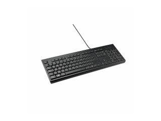 Kensington KB100 EQ - Klawiatura - full size - USB - czarny - tektura FSC